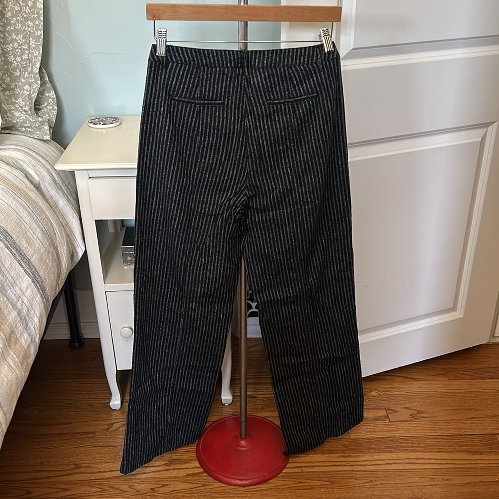 Sundance Pinstriped Linen Pants Size 4 - Picture 9 of 9